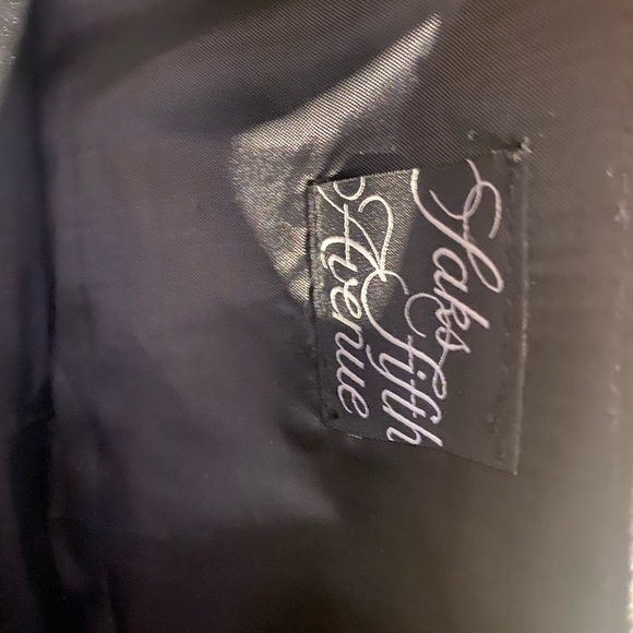 Sals Fifth Avenue Leather Gold Clutch - Picture 5 of 6